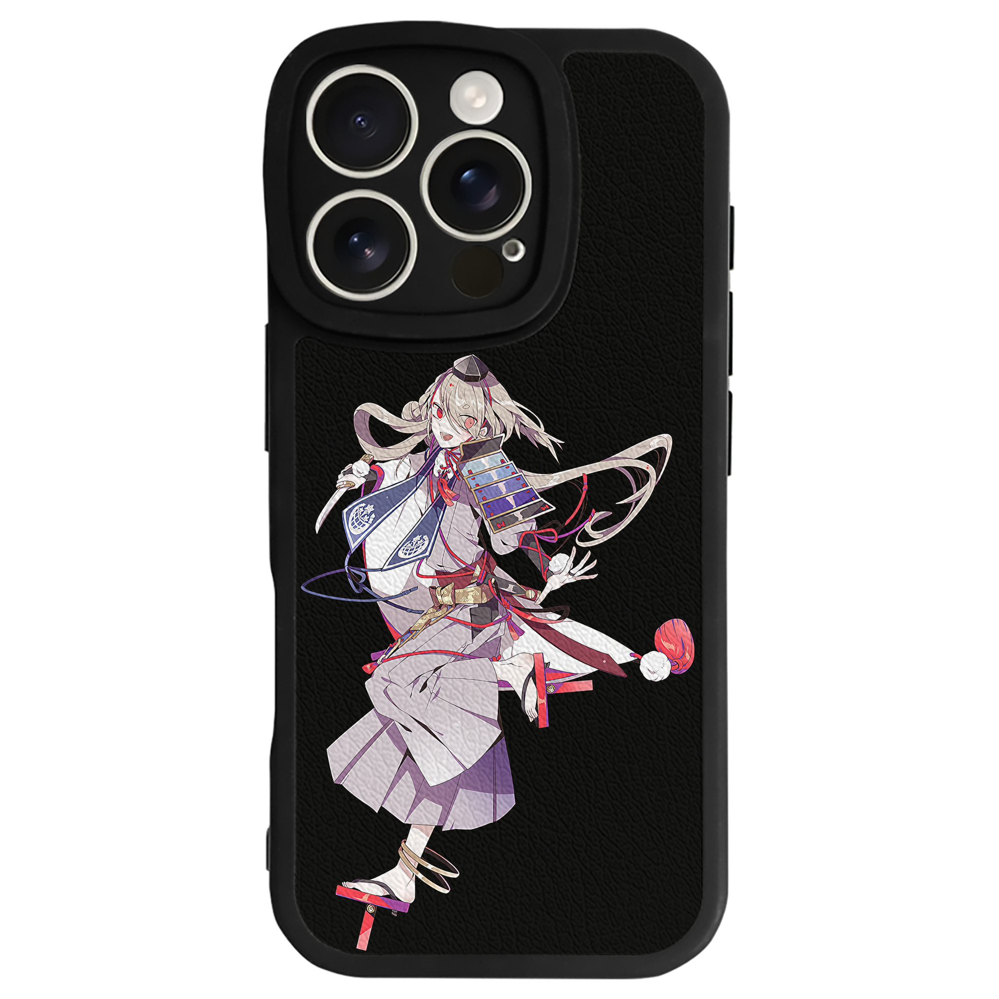 （画像用） 刀剣乱舞 Touken Ranbu 【iPhone 16シリーズ対応】シリコンスマホケース（レザー調） 材質：シリコン
